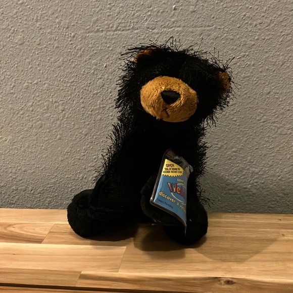 Ganz Webkinz Lil' Kinz Black Bear Cub Stuffed Animal 8” - Picture 1 of 6